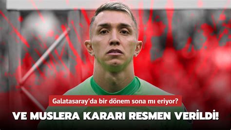 Ve Fernando Muslera kararэ resmen verildi! Galatasaray''da bir dцnem sona eriyor...